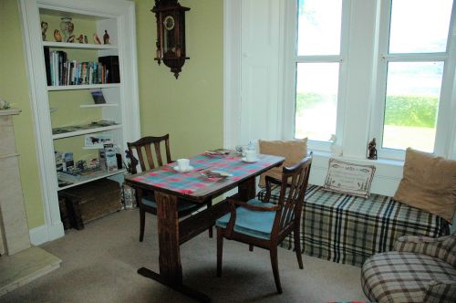 A view of the dining room at The Old Manse Guest House, Lochcarron, where breakfast is taken.